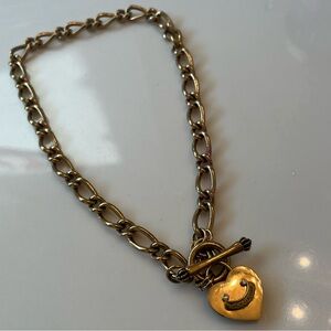 Juicy Couture Gold Chocker Chain Necklace